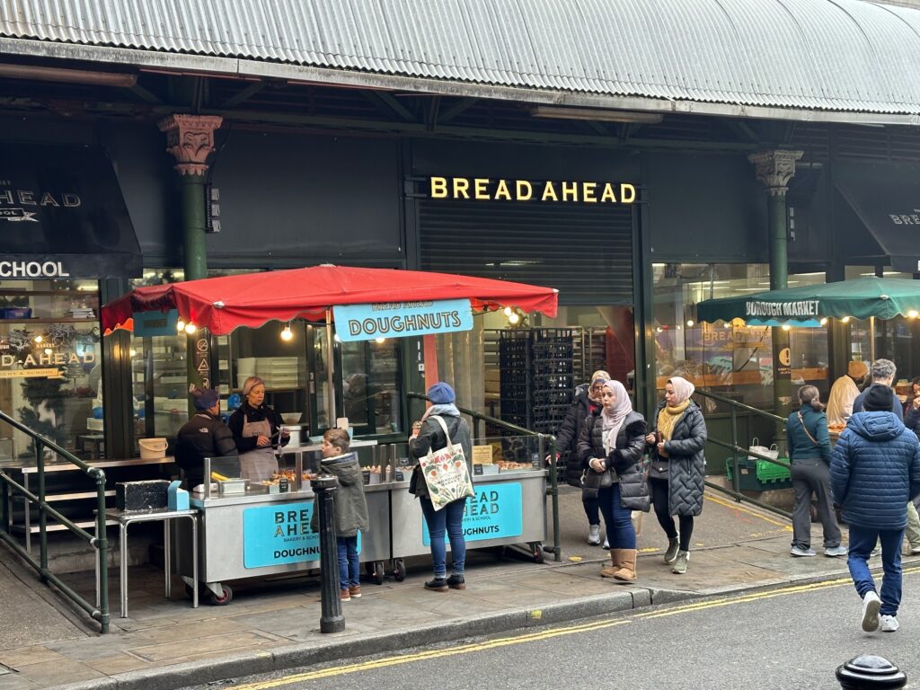 Bread Aheads Outdoor stand to sell their baked goods